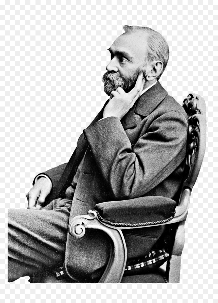 Alfred Nobel Png, Transparent Png - hitler mustache png