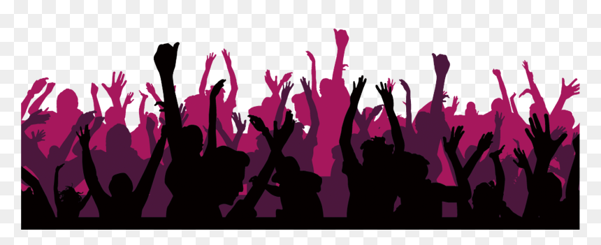 Download People Graduation Season - Silhouette Party People Png, Transparent Png - crowd of people png