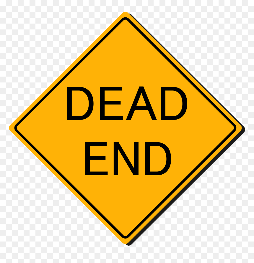 Dead End Sign Png Clipart - Quiet Area Sign, Transparent Png - the end png