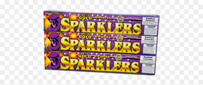 Gold Fireworks Sparklers - Phantom Fireworks, HD Png Download - sparkler png