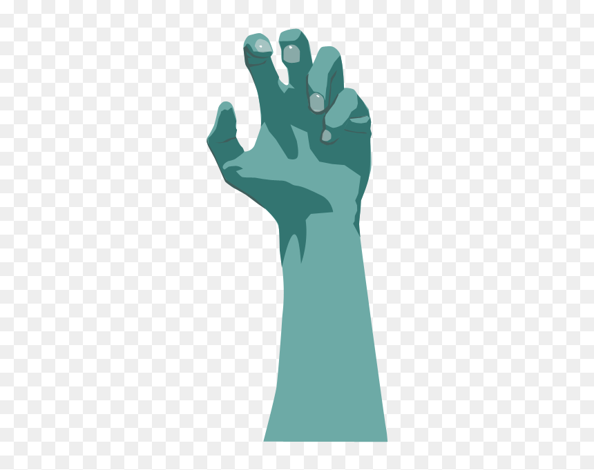Transparent Arms Zombie - Hand Zombie Vector Png, Png Download - zombie hand png