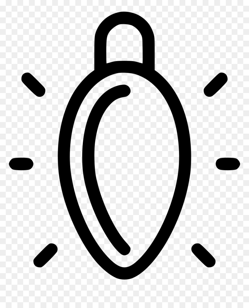 Christmas Light - Christmas Light Black And White, HD Png Download - christmas light png