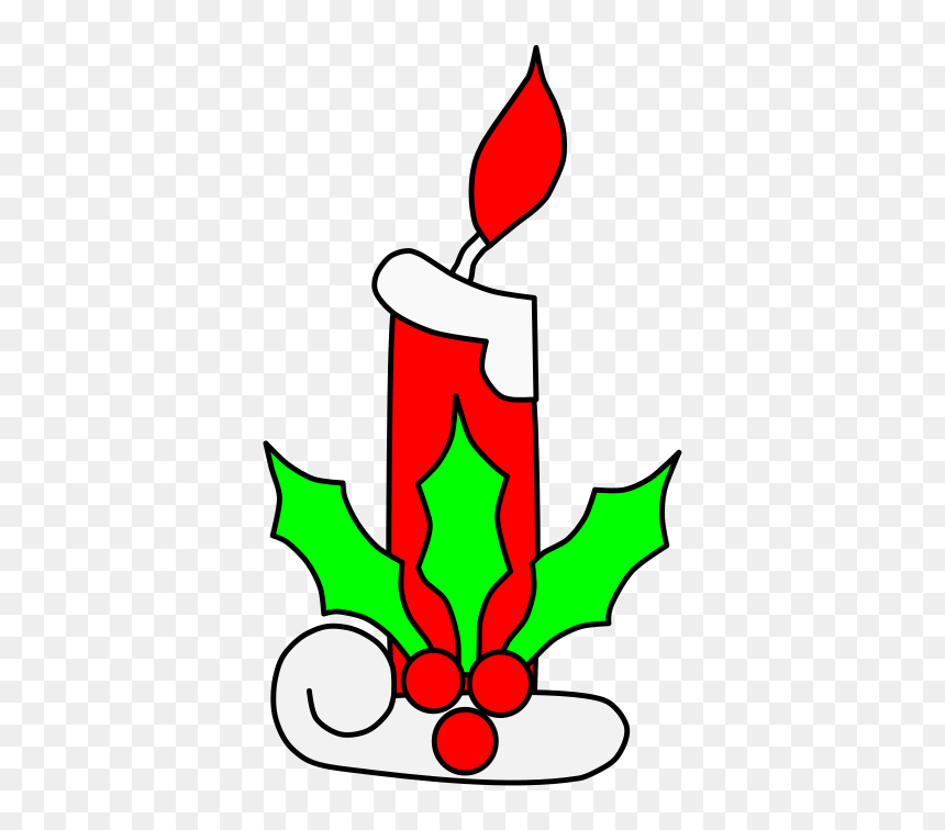 Christmas Candles Clipart Light, HD Png Download - christmas light png