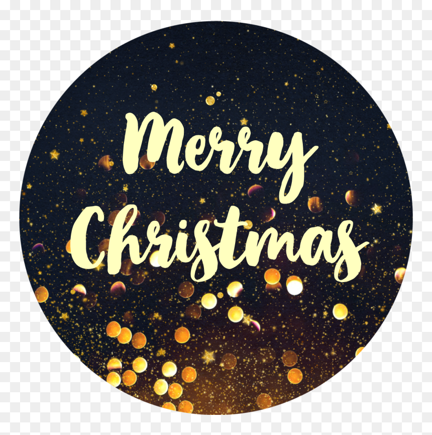 Gold Sparkles Christmas Stickers - Label, HD Png Download - gold sparkles png