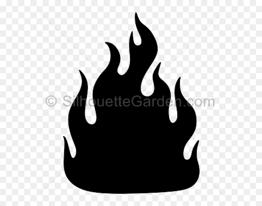 Fire Silhouette, HD Png Download - crown silhouette png