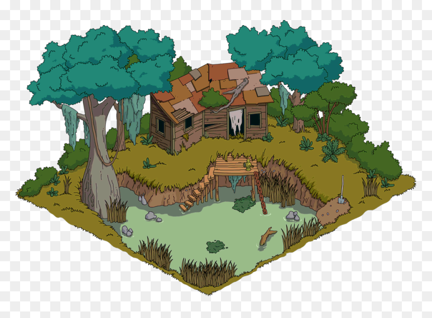 Scarydock Transimage - Simpsons Tapped Out Blinky Monster, HD Png Download - spookyforest.png