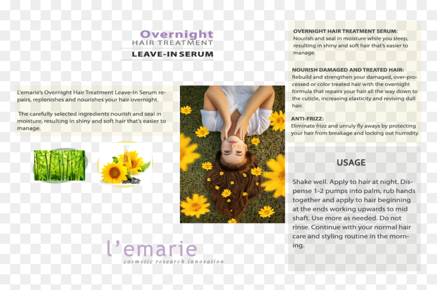 Overnight Hair Treatment - African Daisy, HD Png Download - lil pump hair png