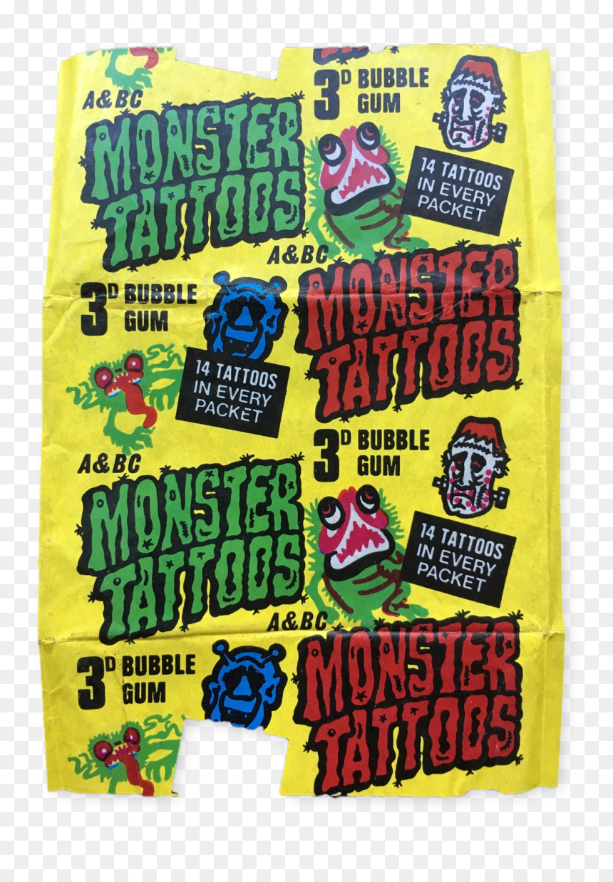 A&bc Monster Tattoos Wrapper - Poster, HD Png Download - comic book png