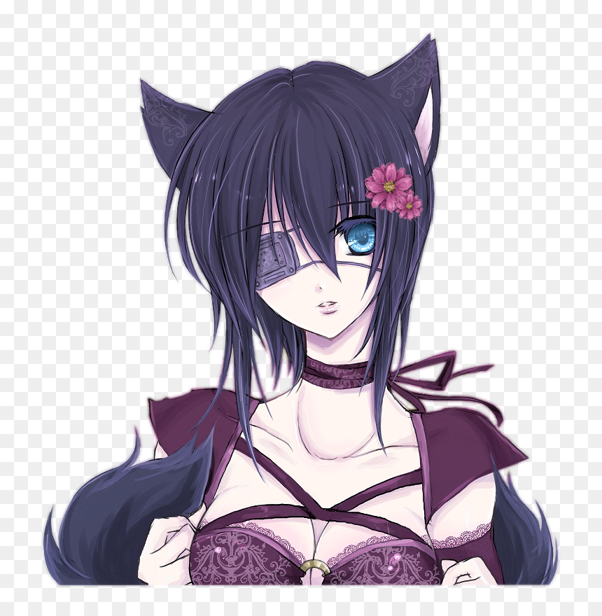 Neko Girl Eye Patch , Png Download - Neko With Eye Patch, Transparent Png - eyepatch png