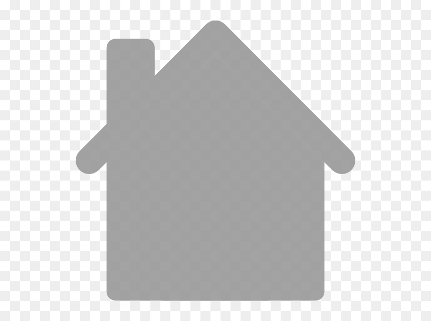 Home Clipart Grey, HD Png Download - house silhouette png