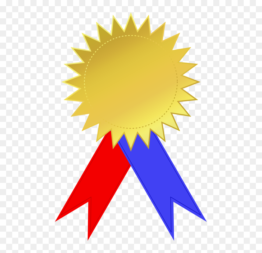 Gold Medal Ribbon Award Silver Medal - Best In Late Award, HD Png Download - silver ribbon png