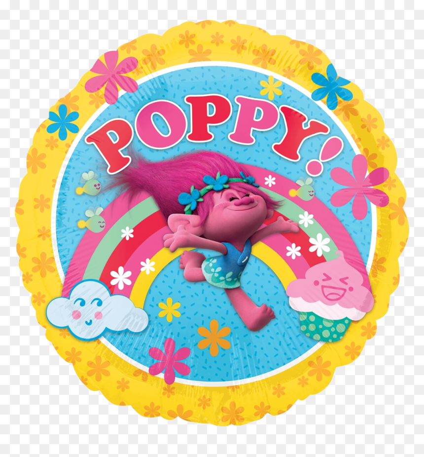 Trolls - Poppy - Balloon - Trolls Balloon , Png Download - Trolls Balloon Png, Transparent Png - trolls poppy png