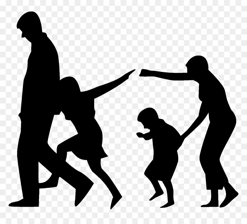 Family Silhouette Png , Png Download - Family Vector Free, Transparent Png - family silhouette png