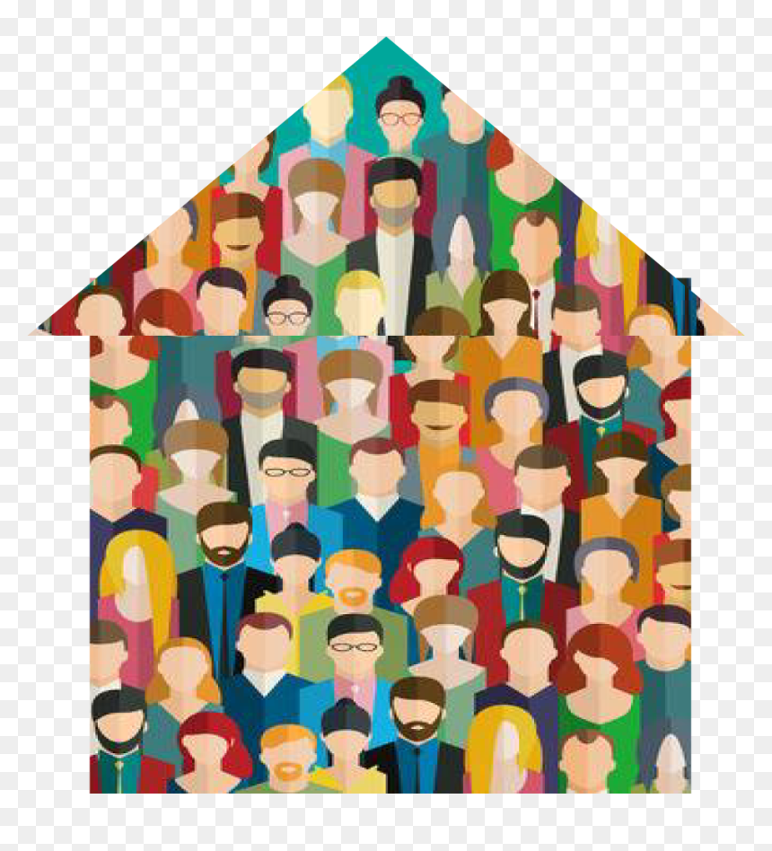 Stepping Stones Sober Living Huntsville Al Our Homes - Abstract Crowd Of People, HD Png Download - crowd of people png