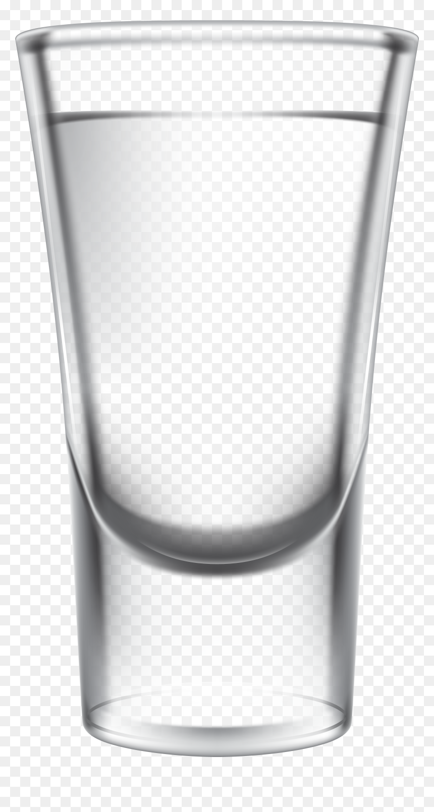 Tequilla Glass Clipart Clip Art Free Tequila Glass - Glass Black And White Clipart, HD Png Download - transparent glass png