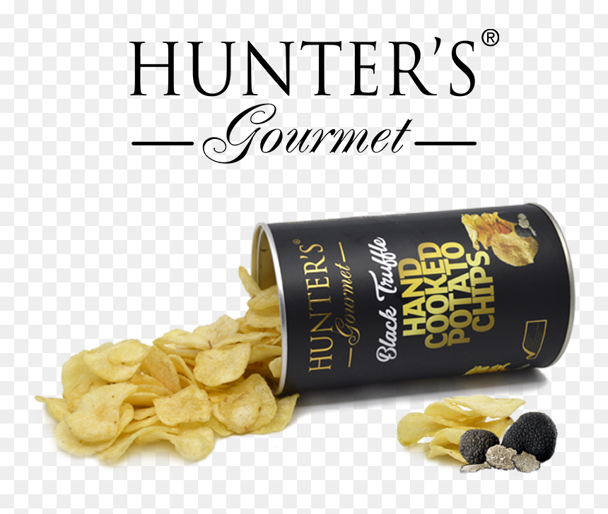 Hunter Foods Black Truffle Hand Cooked Potato Chips - Hunter's Gourmet Black Truffle, HD Png Download - chips png