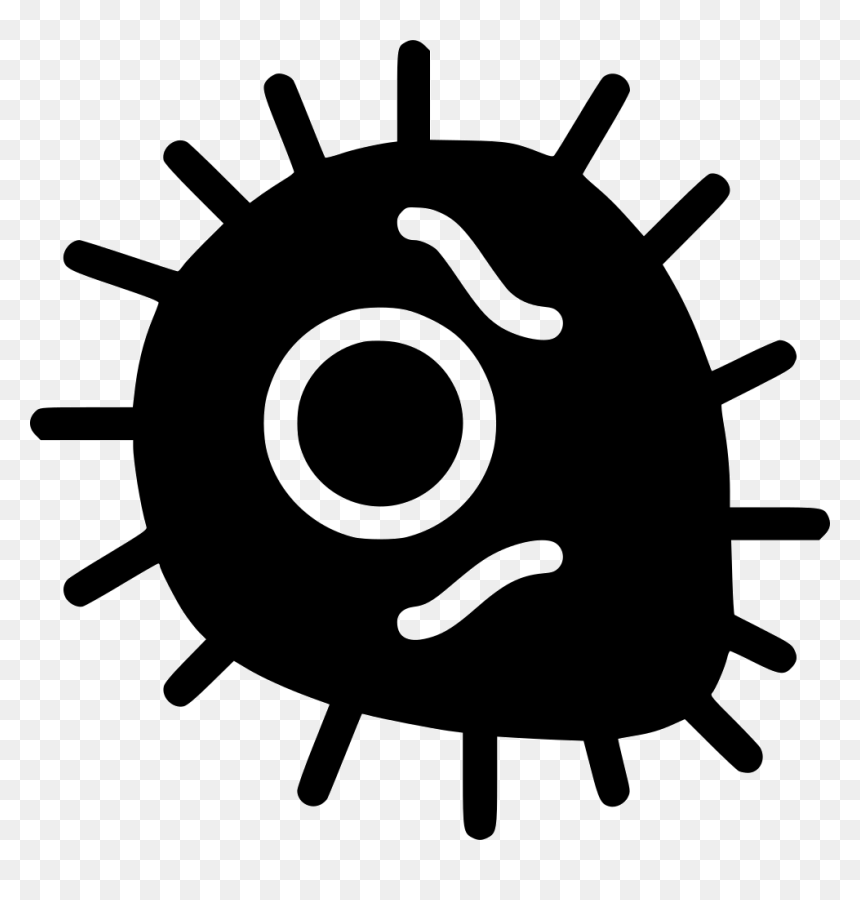 Bacteria - Corona Virus Vector Silhouette, HD Png Download - bacteria png