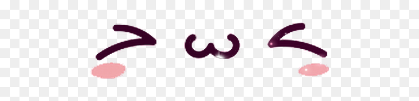 #kawaii #cute #face #happy #smile #purple - Calligraphy, HD Png Download - kawaii face png
