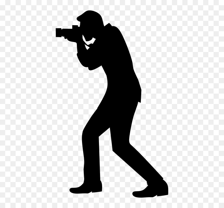 Photographer Silhouette, HD Png Download - photography vector png