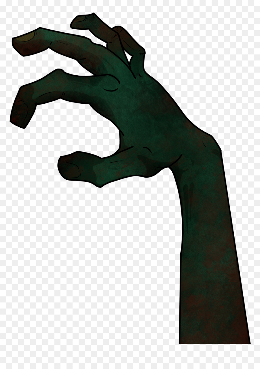 Illustration, HD Png Download - zombie hand png