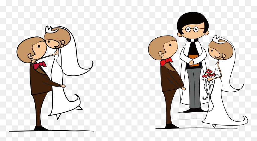 Groom Clipart Bridal Groom - Bride And Gro0om Clipart, HD Png Download - wedding couple clipart png