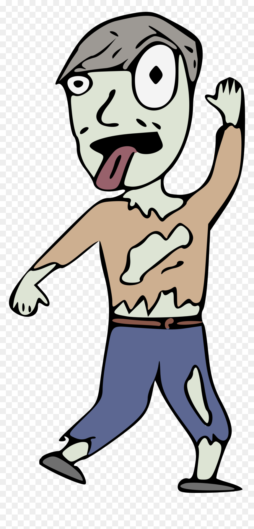 Cartoon Zombie Clip Arts - Cartoon, HD Png Download - zombie hand png