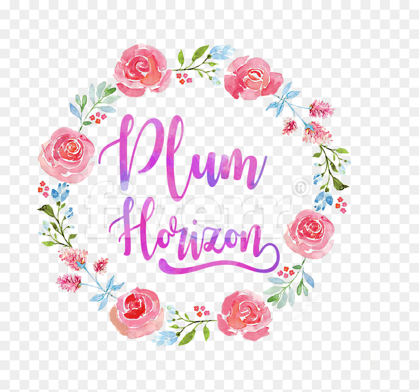 Personalized Coffee Mug With Name Initials Flower Wreath - Unicorn Horn Rainbow Sky Baby Hd, HD Png Download - flower wreath png