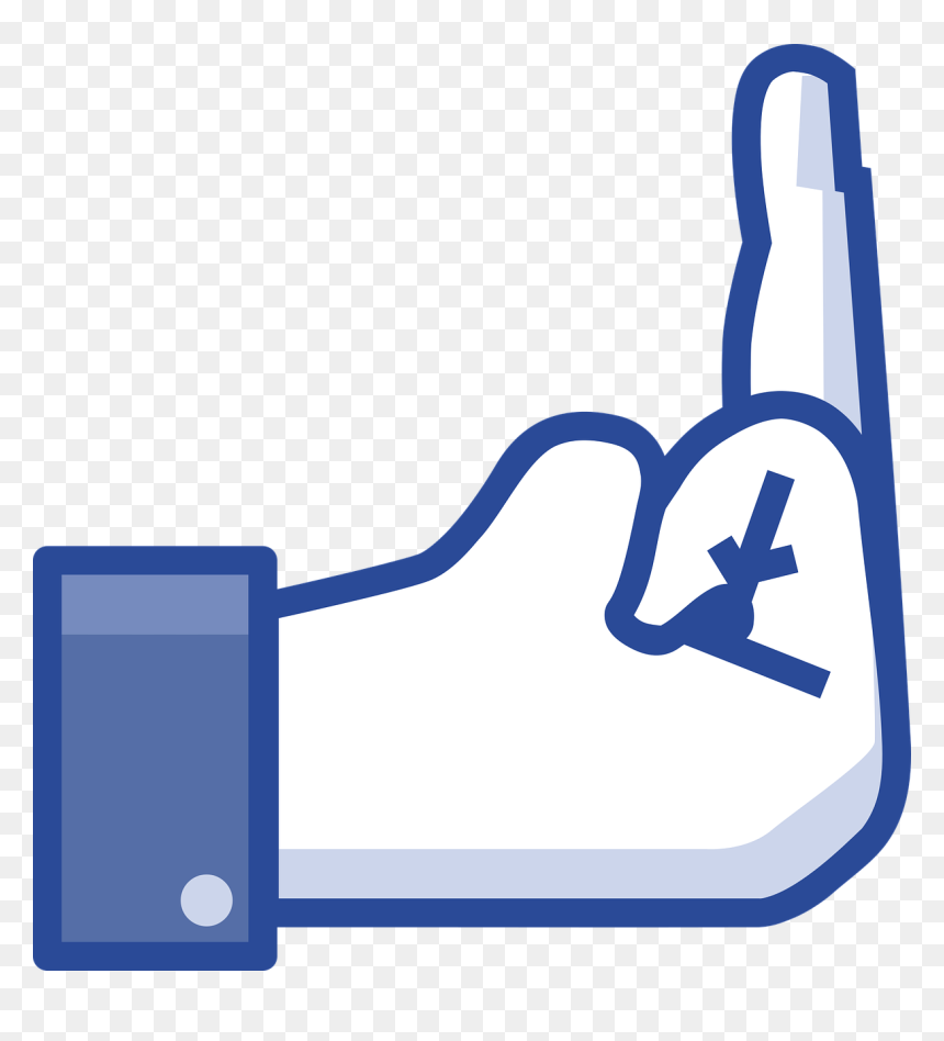Facebook Middle Finger, HD Png Download - mayilpeeli png
