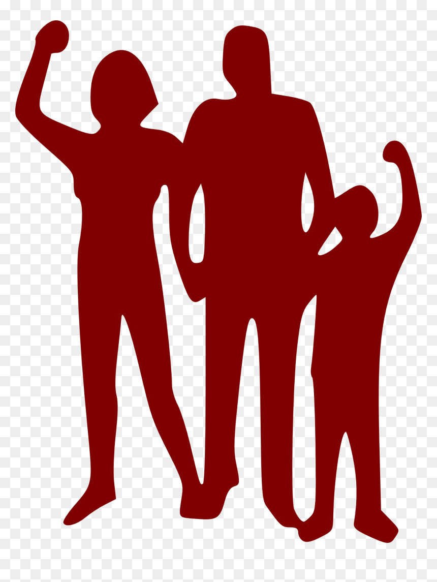 Reunion Clipart, HD Png Download - family silhouette png