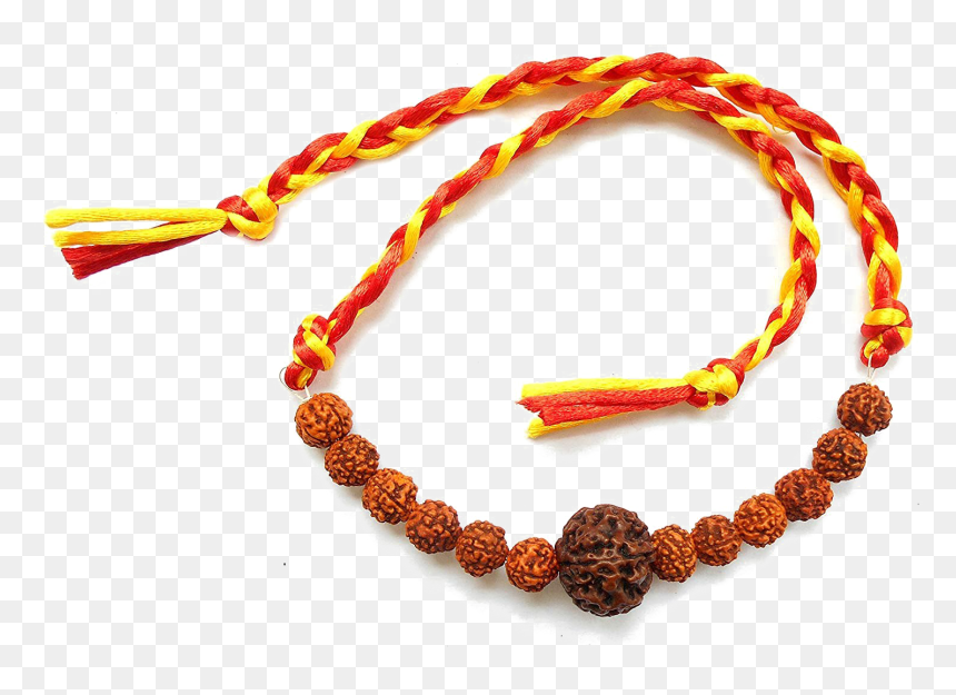 Rudraksha Beads Rakhi Png High-quality Image - Raksha Bandhan Hindu Shubhkamnaye, Transparent Png - rakhi png images
