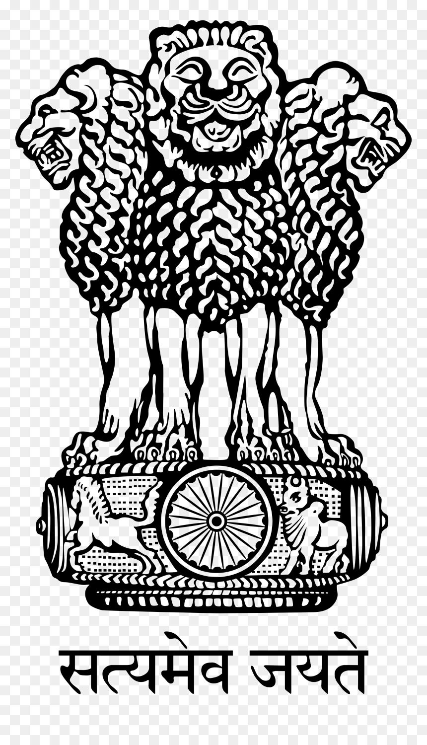 Indian Clipart Mandir - National Emblem Of India, HD Png Download - gopuram png