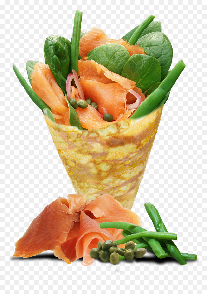 T Swirl Crepe Smoked Salmon , Png Download - T Swirl Crepe Salmon, Transparent Png - salmon png