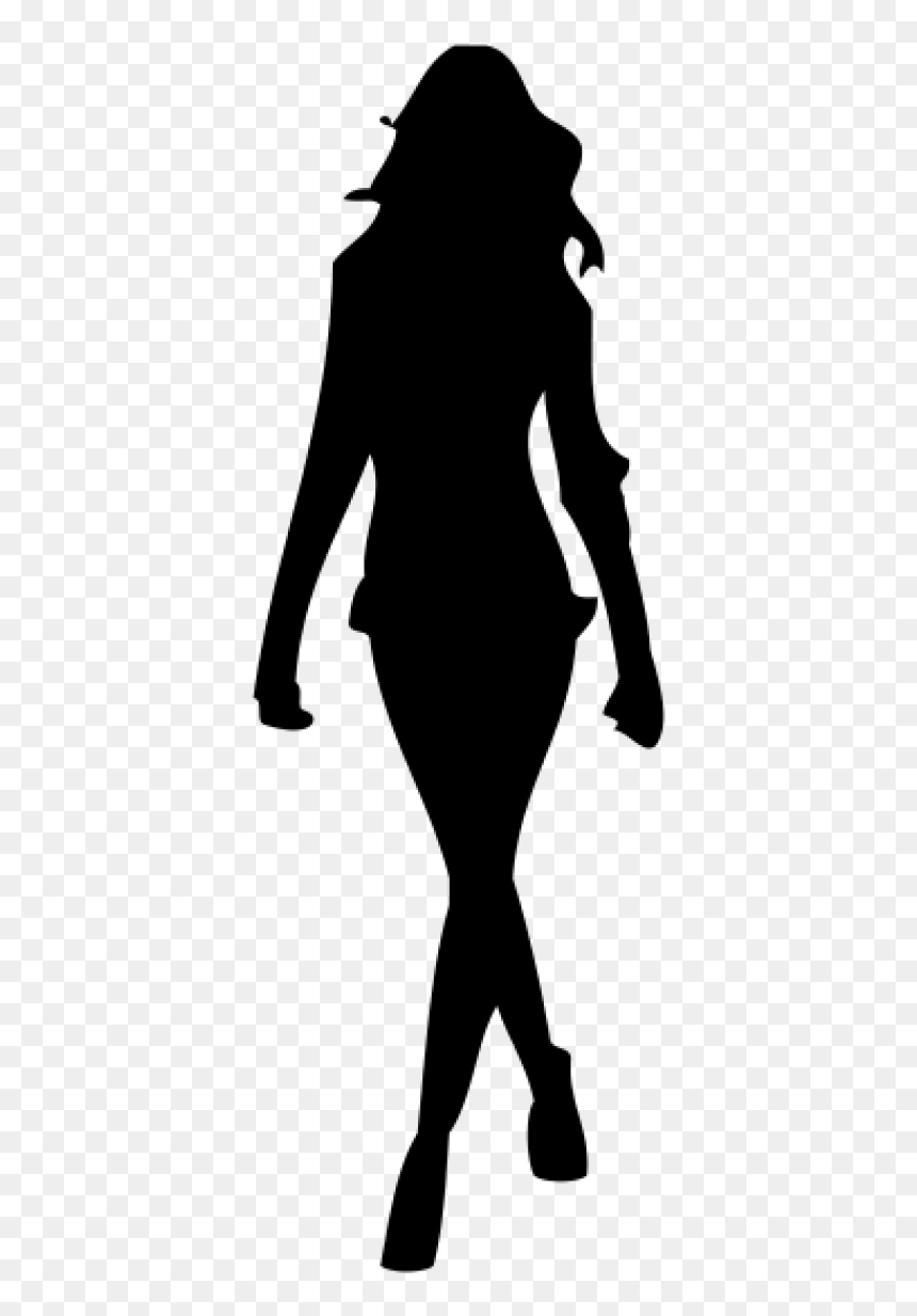 Transparent Shopping Woman Png, Png Download - deer head silhouette png