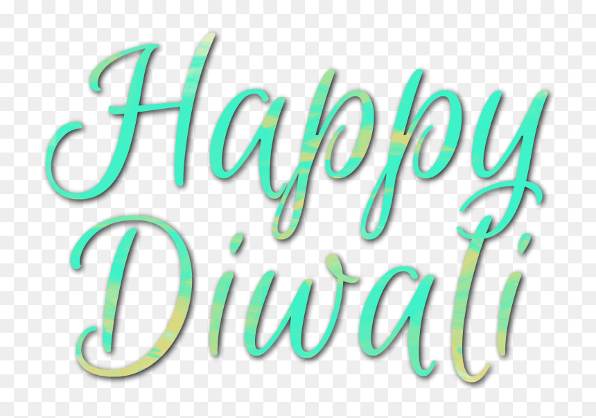 Happy Diwali Text Writing Png Hd Photo - Calligraphy, Transparent Png - happy diwali text png