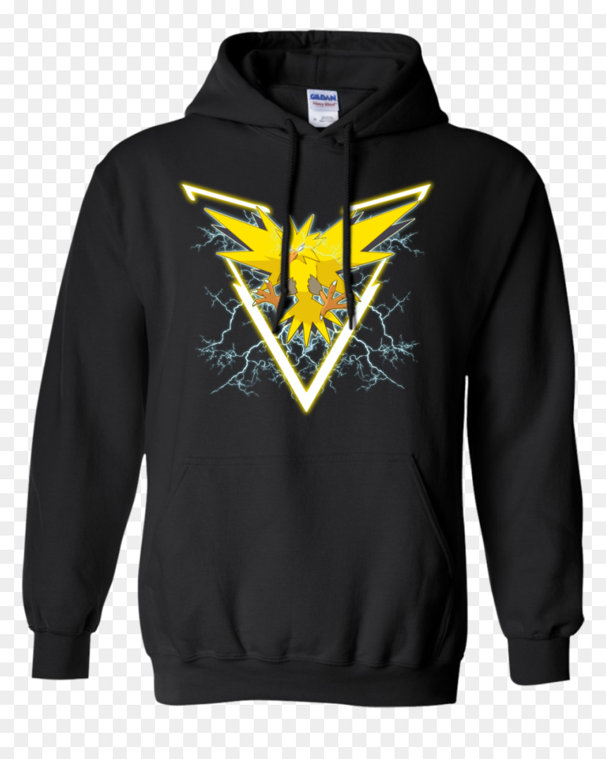 Pokemon Go Team Instinct Logo Pokeauto - Thrasher Hoodie Png, Transparent Png - team instinct png