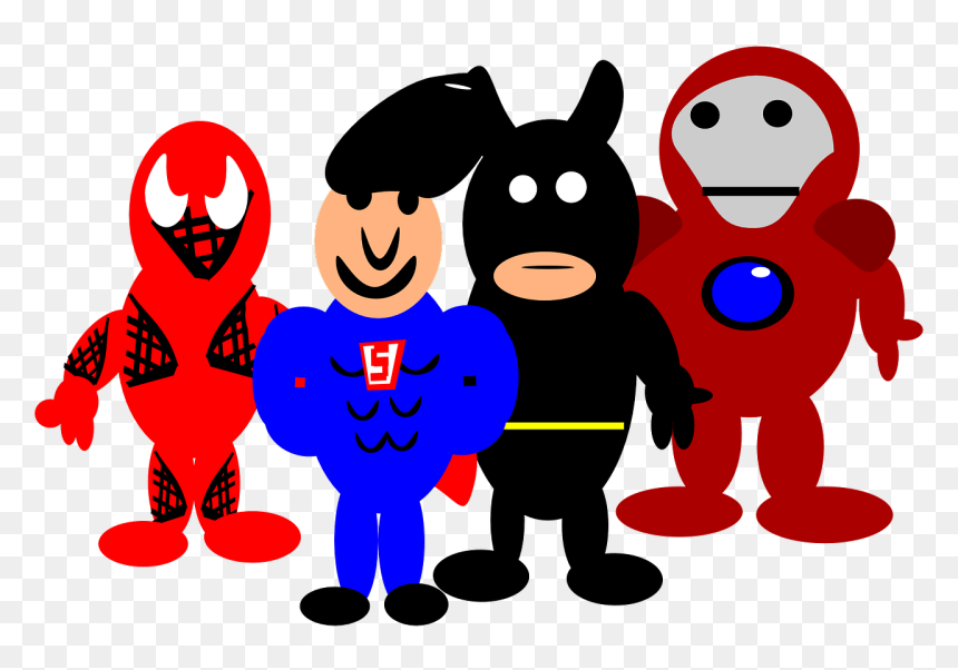 Heroes Clip Art Cartoon, HD Png Download - spider man png