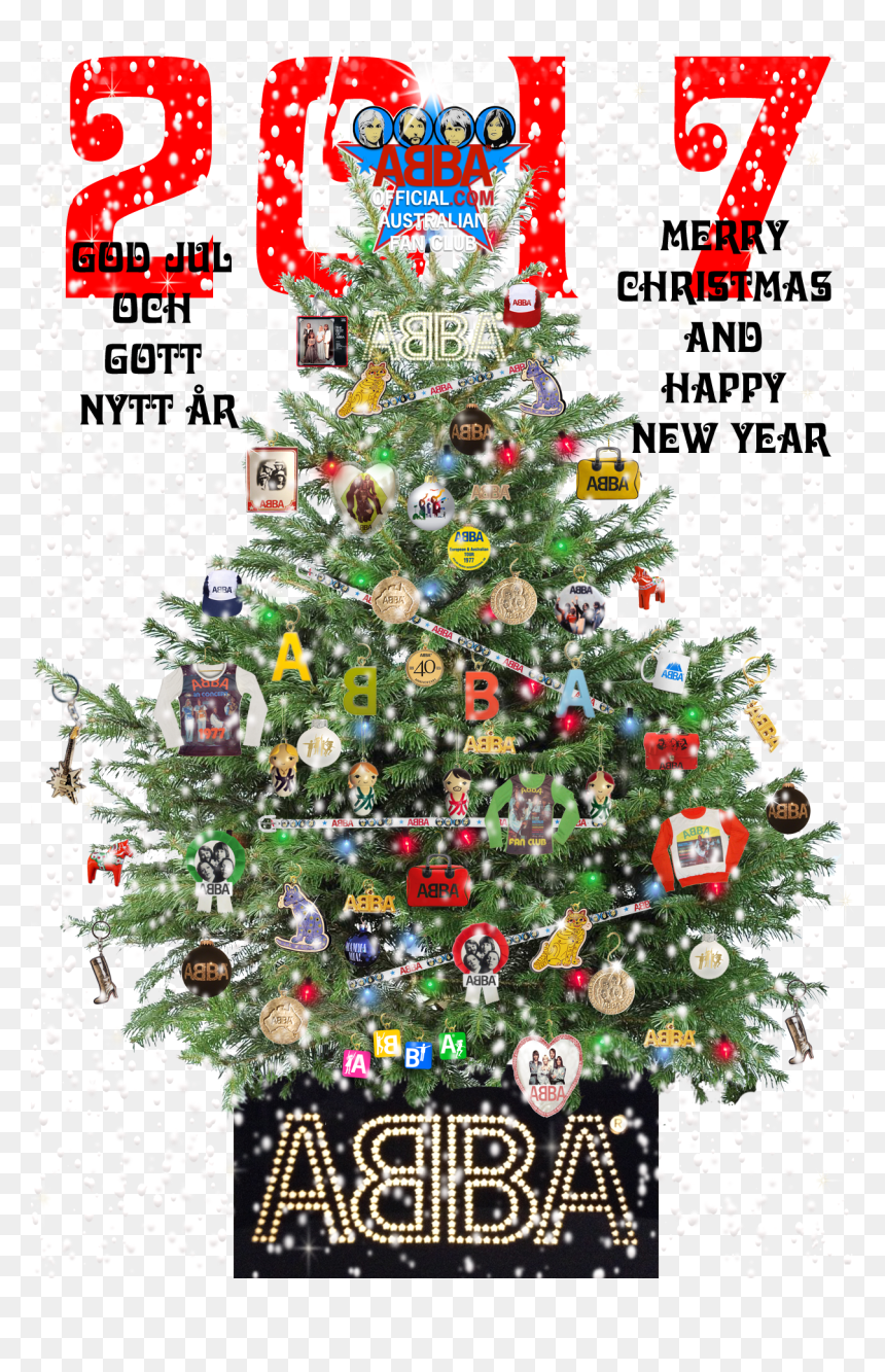 Abba Xmastree 2017 New Edited-1, HD Png Download - happy new year 2017 png