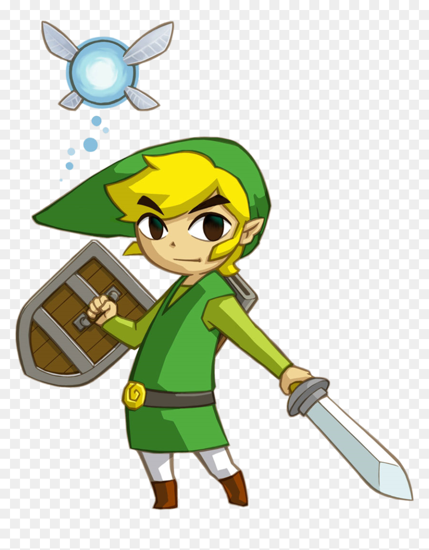 Thumb Image - Legend Of Zelda Phantom Hourglass Link, HD Png Download - toon link png