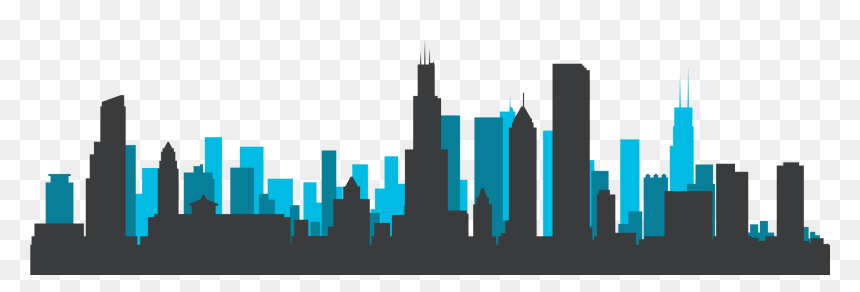 Chicago Skyline Silhouette Royalty-free - Chicago Skyline Silhouette Png, Transparent Png - chicago png