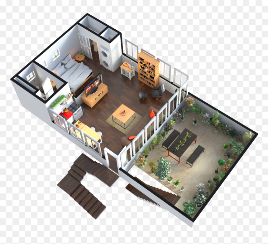 3d Villas Floor Plan, HD Png Download - floor png