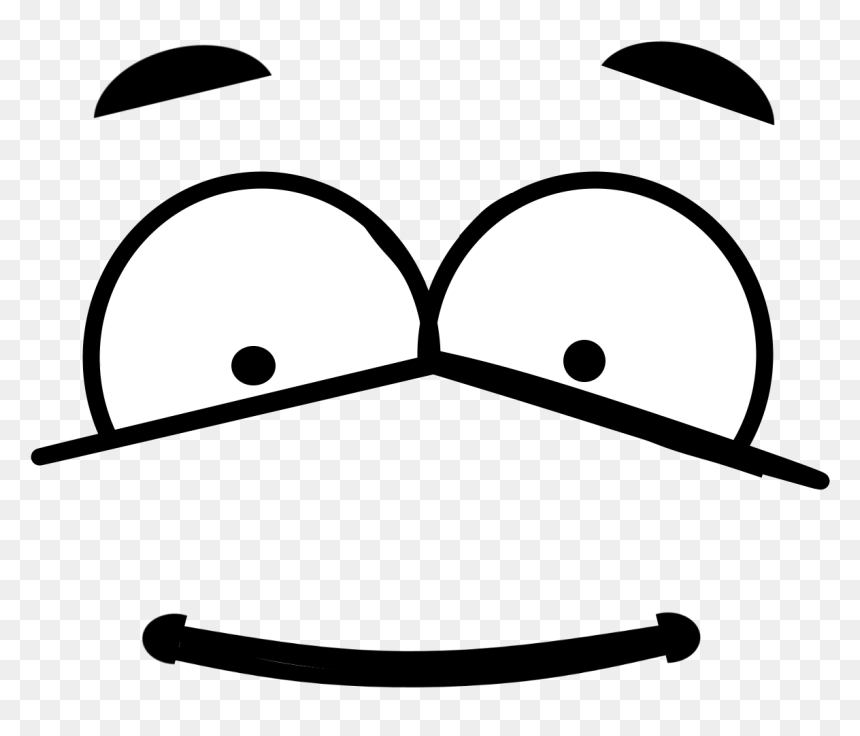 Outline Face Art Emoji Png Clipart, Transparent Png - outline png