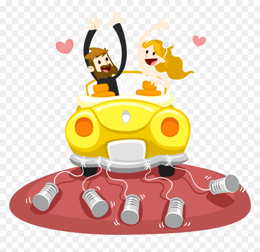 Car Marriage Download Euclidean Vector Couple - 1000 X 416 Size Marriage Couple Photos Png, Transparent Png - wedding couple clipart png