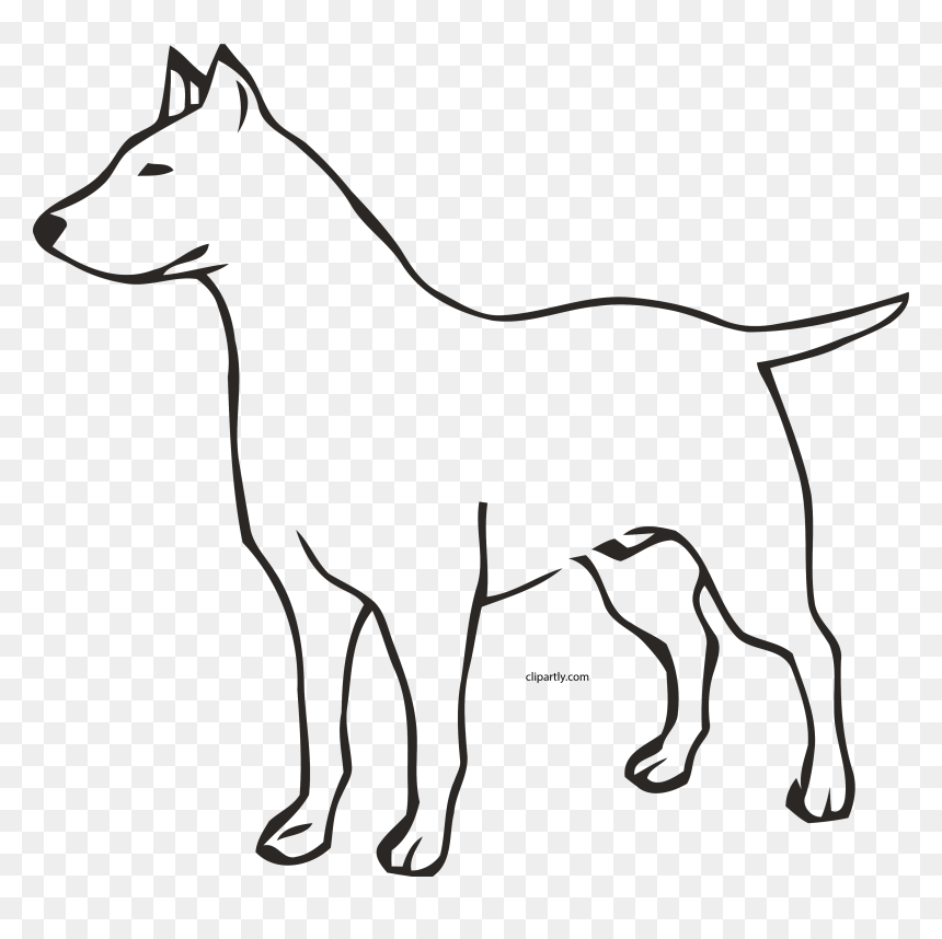 Dog Outline Clip Art, HD Png Download - outline png