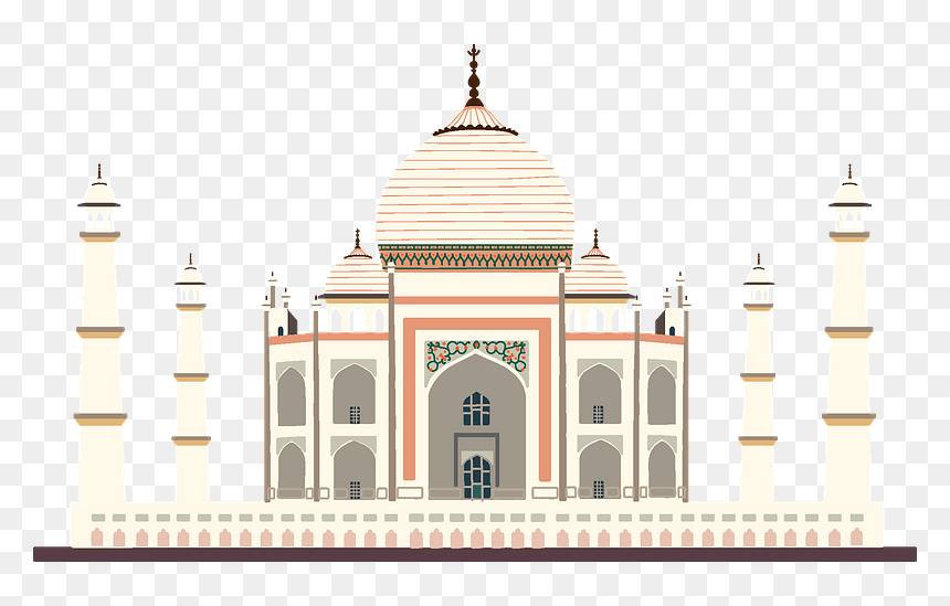 Taj Mahal Clipart - Taj Mahal, HD Png Download - tajmahal png
