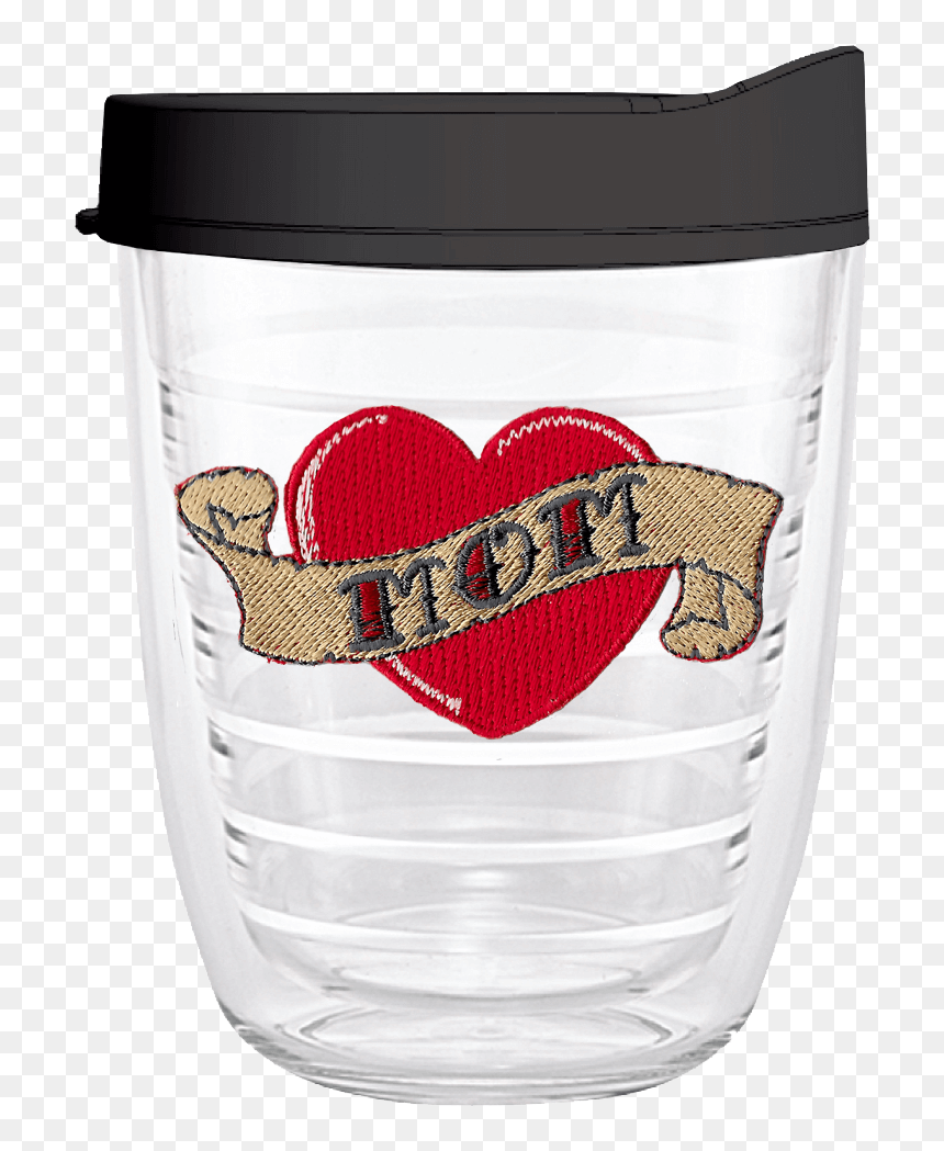 Mom Tattoo Heart 12oz Tumbler - Cartoon, HD Png Download - tumbler png