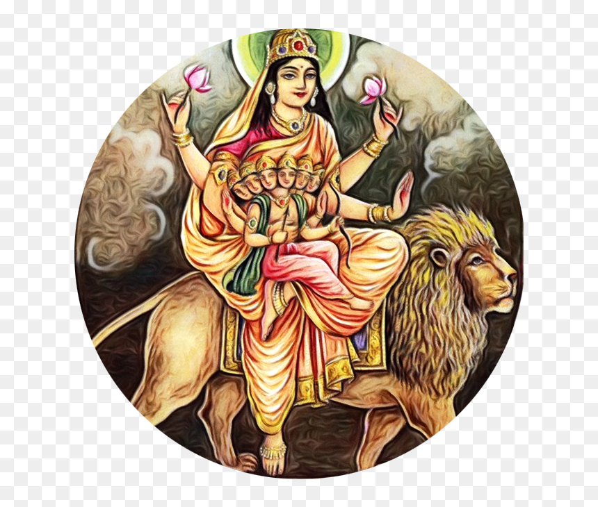 Navratri 5th Day Devi, HD Png Download - saraswati mata png