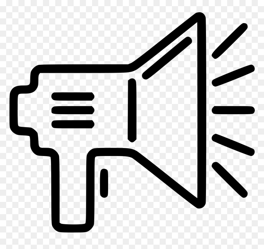 981 X 884 - Megaphone Outline Png, Transparent Png - outline png