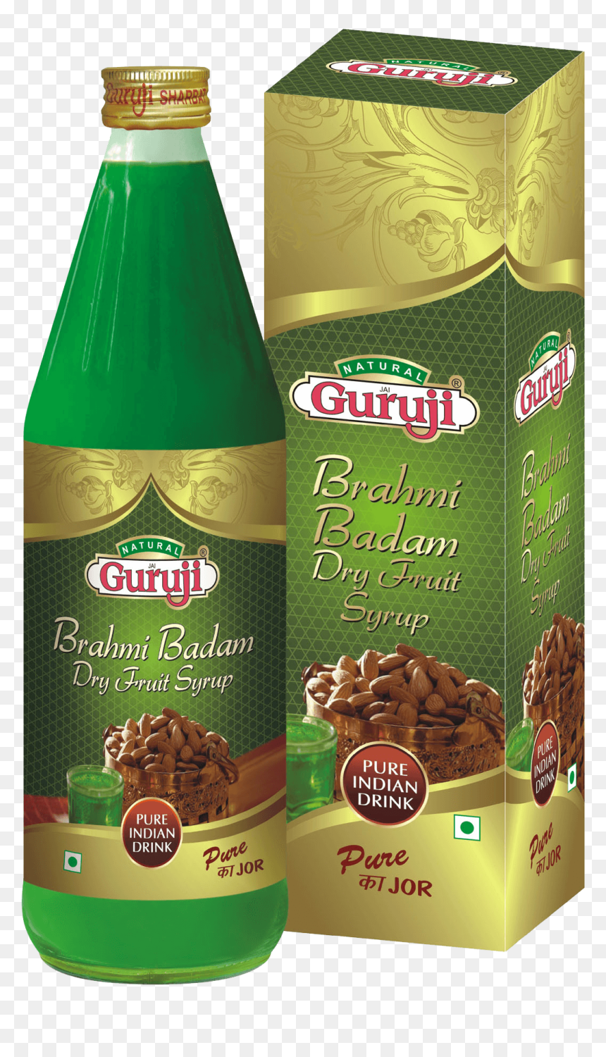 Brahmi Badam Dry Fruit Syrup, HD Png Download - badam png