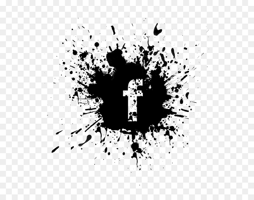 Black Paint Splatter, HD Png Download - adobe png