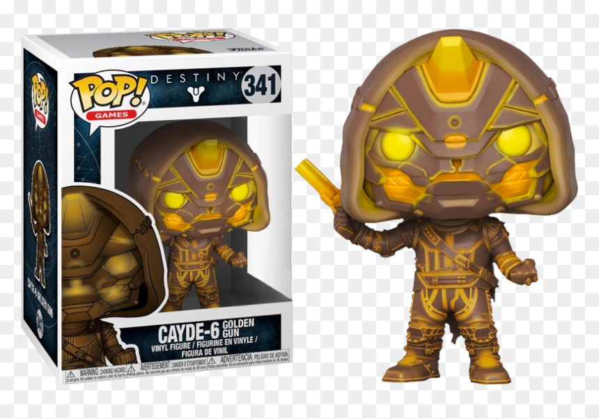 Cayde 6 Golden Gun Pop, HD Png Download - funko pop png
